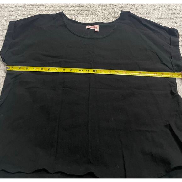 Fresh Produce Shirt Short Sleeve Crew Neck Tee Womens Large Black 22932 ASSAVLA - Picture 3 of 6